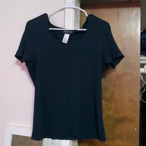 Dark green knitted shirt